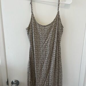 Leopard Print Spaghetti Strap Dress